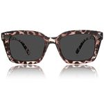 JiSoo Reading Sunglasses 2.0+ Women/Ladies Brown Tortoiseshell, Oversized Designer Tinted Reading Glasses Shades for Outdoor Reading, NOT Bifocal， Leopard Brown