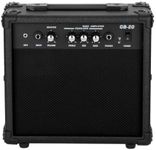 LALAHO 20W Bass Guitar Amp, Combo Amp - High, Low & Mid Controls with Illuminated Power Switch, Versatile Amplifier for Electric Bass Guitar Performance