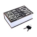 Diversion Book Safe, Dictionary Secret Cash Safe Box Bible Safe Storage Box with Security Key Diversion Book Hidden Safe(Love Type)