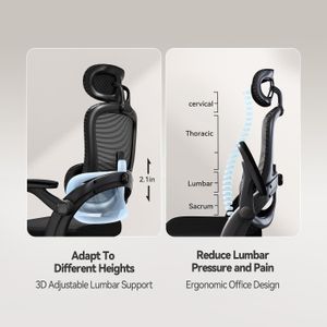SIHOO Ergonomic Mesh Office Chair – Adjustable, Black