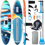 Niphean Inflatable Paddle Boards for Adults with All Accessories, 320cm Stand Up Paddle Board for All Skill Levels, SUP with 200kg Weight Capacity for 2 People, Inflatable Paddleboard with Seat