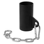 Yes4All KKTV Deluxe T-Bar Row Platform – Full 360° Swivel & Easy to Install – Fits 2.5 cm Standard and 5 cm Olympic Bars, E. Black Single Eyelet