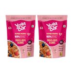 Yogabar Muesli Fruit And Nuts - 93% Wholegrain Breakfast Cereals With Oats, Dry Fruits, And Nuts & Seeds, High In Omega 3, Gluten Free Granola With Chia And Flax Seeds (700G - Pack Of 2)