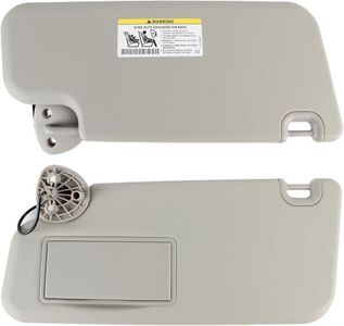 PEVAST Right Passenger Side Sun Visor Replacement for 2009 2010 2011 2012 Dodge Ram 1500 2010 2011 2012 Dodge Ram 2500 3500 Sunvisor Replaces 1HQ28BD1AC 1HQ29BD1AC (Gray, Left & Right)