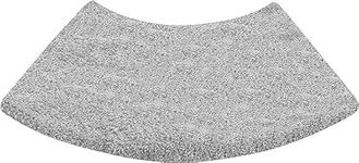 sigaer Bath Mats Non Slip Washable, Curved Bath Mat for Bathroom and Shower, Strong Water Absorbent Bathroom Rug, Ultra Soft Microfiber Bathroom Carpet, Machine Washable, 43.3 * 17.7 * 0.98in,Gray