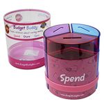 Save Spend Share Money Jar | Three-Part Money Tin Teaches Kids Financial Management - Deposit Coins and Bills