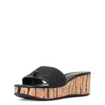 Donald Pliner Women's Wedge Sandal, Black, 7