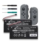 Joy Con Battery Replacement, Pickle Power 2 Pack HAC-006 Battery for Nintendo Switch HAC-015 HAC-016 Left & Right Joy-Con Controller