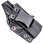 Concealment Express: Smith & Wesson M&P Shield 9MM/.40 w/Red CTC Laser IWB KYDEX Holster (Carbon Fiber Black, Left)