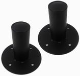 Seismic Audio - Pair of Metal PA/DJ Tripod Speaker Stand Mounts New Adapters - Top Hat Style