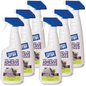 Motsenbocker's Lift Off 40701-6PK Tape, Label, and Adhesive Remover Safely Removes Stickers, Tape, Labels, Adhesives, Gum, Glue, and More from Vehicles, Carpets, Walls, Furniture, 22 Fl Oz, Pack of 6
