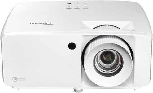 Optoma UHDZ66 4K UHD Laser Home Cinema Projector, 4000 Lumens, 3D, 303" Display, White