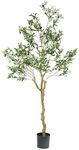 Nafresh Tall Faux Olive Tree，7ft（84