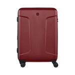 WENGER Legacy Dc Medium 66 Liters Abs 4 Spinner Lightweight Hardsided Suitcase (Red, Swiss Designed 610872)