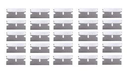 Axtella 25 pcs Carbon Steel Razor Blades for Safety Titan Scraper, Single Edged Steel Scraper Blades Remove Decals/Stickers/Adhesive Label/Clean Glass