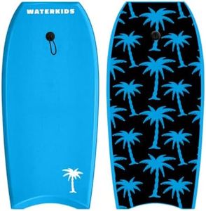 'Aloha' Kids Bodyboard 36" Body Board & Leash, Stylish Graphics, Lightweight Soft Top Bodyboard, EPS Foam Core, HDPE Slick Bottom & Included Wrist Leash, Great for Kids, Youth and Adult Surfers.