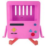 GRAPMKTG Charging Stand for Nintendo Switch OLED Accessories Portable Dock Compatible Cute Holder BMO Playstand Video Game Decor Protector Gift Men Women Kids Boys Girls Adults Pink