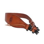 Tourbon Hunting Deluxe Vintage Genuine Leather European Style Shotgun Rifle Gun Sling - Tan (Shotgun With Swivel)