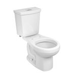 American Standard 2889218.020 H2Option Two-Piece Toilet, Round Front, Standard Height, Dual Flush, White, 0.92-1.28 gpf