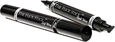 Eyeliner Stamp – Wingliner by Lovoir Black, waterproof, smudgeproof, winged long lasting liquid eye liner pen, Vamp style wing, 2 Pens In A Pack (8mm Mini, Midnight Black)