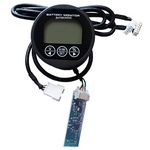 AIMS Power Remote Battery Monitor/Battery Fuel Gauge 500 Amp for Lithium and Most Battery Types up to 80V