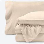 Bare Home Super Soft Fleece Sheet Set - Cal King Size - Extra Plush Polar Fleece, No-Pilling Bed Sheets - All Season Cozy Warmth (California King, Sand)