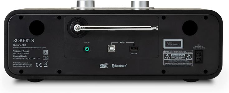 Roberts BLUTUNE300 DAB/FM Sound System with CD Player – Black
