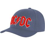 Rock Off Ac/Dc - Baseball Red Logo (Denim Blue) (Cappellino) Merchandising