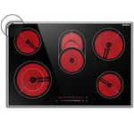 Karinear 5 Burner Electric Cooktop 30 Inch