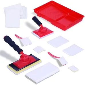DIQQHI 10 PCS Paint Edging Tool Kit with 4 Replaceable Paint Edging Pads