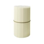 BlueBee Pure Beeswax Candles 50pcs Honey Scented Candle Sticks - Tall Thin Taper Candles Dripless Smokeless - Natural Bees Wax Candles for Birthday, Church, Halloween, Christmas 18cm (50, White)