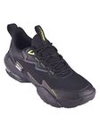 FURO R1046 001 Lace Up Comfortable Stylish Outdoor Running Sports Shoes for Men Black