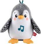Fisher-Price Baby Tummy Time Toy Flap Wobble Penguin, Plush with Music Motion for Sensory Play Newborns Ages 0+ Months