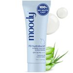 Moody Sunscreen With Hyaluronic & SPF 50 PA +++ UVA/B Broad Spectrum Protection Dewy Skin | No White Cast with 7D Hydro Burst | Sweat proof | Men & Women | Paraben Free | 10 ml