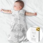 Ocean Drop Designs Sleep Sack 6-12 Months - 0.5 Tog Sleep Sack, Baby Sleep Sack, Newborn Sleep Sack, Wearable Blanket Baby, 100% Cotton Sleeveless Sleep Sacks, Baby Shower Gifts for Boys & Girls