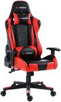GTFORCE PRO FX RECLINING SPORTS RACING GAMING OFFICE DESK PC CAR FAUX LEATHER CHAIR (Red)