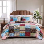 Greenland Home 3 Piece Bohemian Dream Quilt Set, Full/Queen