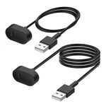 FASTSNAIL Charger Cable Compatible with Fitbit Inspire/Fitbit Inspire HR, [2Pack]Smartwatch Replacement USB Charging Cable Charger Dock for Fitbit Inspire/Inspire HR/Ace 2 Fitness Tracker 1.6ft+3.3ft