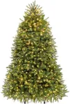 YITAHOME Prelit Artificial Christmas Tree, 6ft Pre-Lit Christmas Tree with 11 Light-Modes, Includes Stand, Green Bell