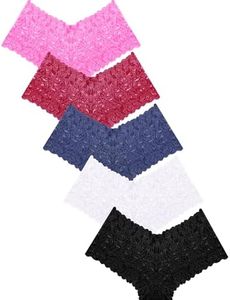 READY TO LOVE Sexy Women's Underwear Lace Shorts V Waist Breathable Cheeky Panties Cute Y2k Emo Travel Outfit Outdoors School Clothes 2026