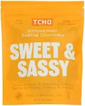 Tcho Bittersweet Baking Chocolate, Sweet & Sassy, 100% Plant Based, 66% Cacao, Perfect for Baking, Cooking & Snacking, Vegan, Kosher, USDA Certified Organic, Non-GMO, 8 Ounce (Pack of 6)