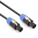 VONYX CX302-10 10m NL2 to NL2 Speaker Cable, Durable, Professional Speaker Leads, Ideal for DJs, Musicians, and PA Systems, Heavy Duty Speaker Cable, Reliable Audio Performance