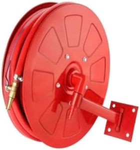 CHANDOKS Heavy Duty Hose Reel Drum with 30m Pipe and Brass Shutoff Nozzle ISI INDIAN