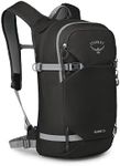 Osprey Glade 20L Ski and Snowboard Backpack with Hydraulics 2.5L Water Reservoir – Winter Avalanche Safety Gear Pack with Insulated Harness, A-Frame Ski and Snowboard Carry, Black