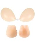 Egussi Sticky Bra Strapless Backless Adhesive Bra Silicone Bras Stick Bra with Ultra-Thin Nipple Cover Pasties Bra for Women