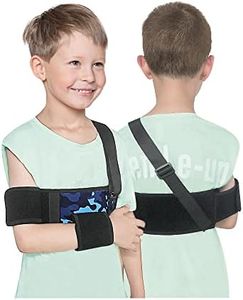 Mybow Kids Shoulder Immobilizer Sling | Child Arm Sling with Waist Strap for Broken Collarbone Clavicle & Shoulder Injury Arm Holder, Rotator Cuff Surgery Sling for Toddler Support Brace