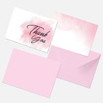 Rousrie ( Pack of 24 Blank Thank You Cards And Envelopes For Small Business And Professional Use (DESIGN 3)