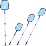 Crystals® Swimming Pool Debris Leaf Skimmer With Three Way Telescopic Mesh Net Cleaning Pole