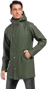 UNIQUEBELLA Chubasquero para Hombre, Chaquetas Impermeables con Capucha Cortavientos Transpirable Outdoor Hombre Chaqueta Ligera