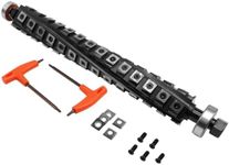 Shelix Helical Sprial Cutter Head Cutterhead for DeWalt 735 DW735 DW735X Thickness Planer, 13 Inch Helical Planer Cutterhead for DeWalt DW735 with 4 Rows 56 Carbide Inserts